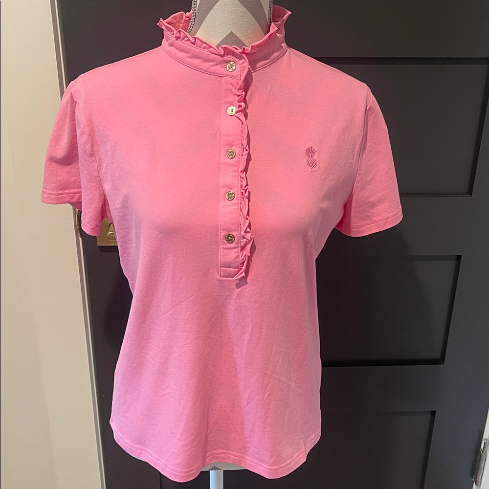 Jean Pierre Klifa Paris Ruffled Luxury Polo Size XL - Picture 2 of 9